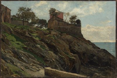 Paul von Ravenstein - Landschaft bei Nervi