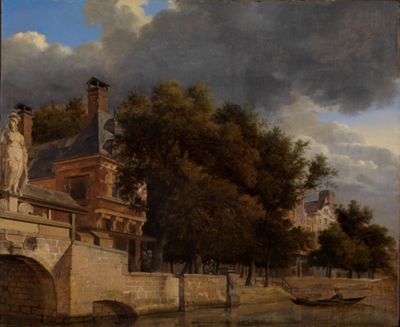 Jan van der Heyden (1637) - Gracht in einer holländischen Stadt