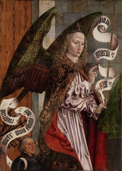 Meister der Benda-Madonna - Engel der Verkündigung