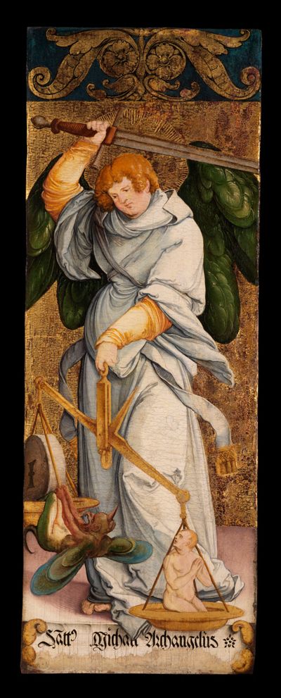 Meister von Meßkirch - Der Erzengel Michael als Seelenwäger