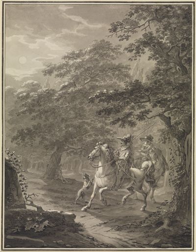 Johann Georg Pforr - Der Mann unter dem Baum (Illustration zu Ritter Horst I)