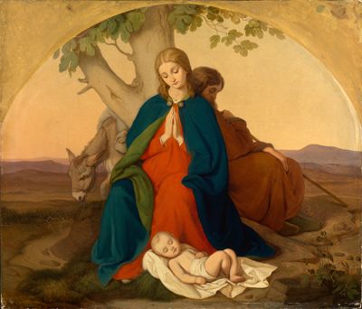 Johann Grund (1808) - Heilige Familie auf der Flucht