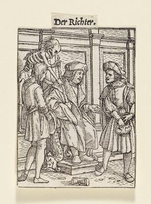 Hans Holbein (1497) - Der Richter (Totentanz)