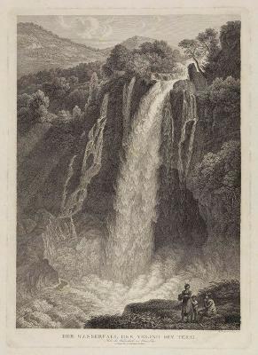 Friedrich Wilhelm Gmelin - Der Wasserfall des Velino bei Terni