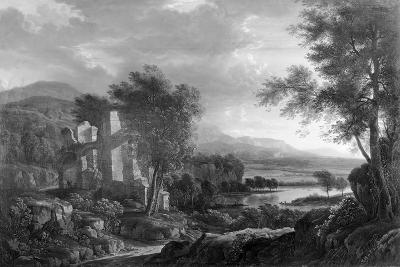 Willem van Bemmel - Abendliche Ideallandschaft mit Ruinen