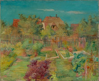 Hermann Goebel - Garten im Herbst
