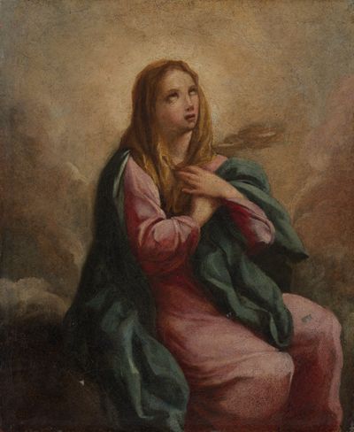 Italienischer Meister - Maria, zum Himmel fahrend