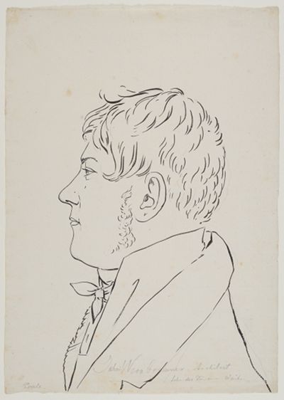 Karl Epple - Bildnis Johann Weinbrenner