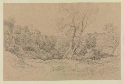 Carl Ludwig Kaaz - Ansicht des Städtchens Nemi