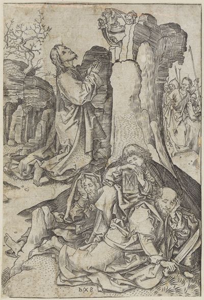 Monogrammist b x g - Christus am Ölberg