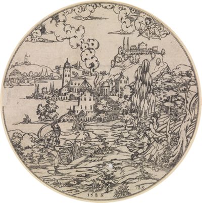 Monogrammist IS - Kephalus und Prokris