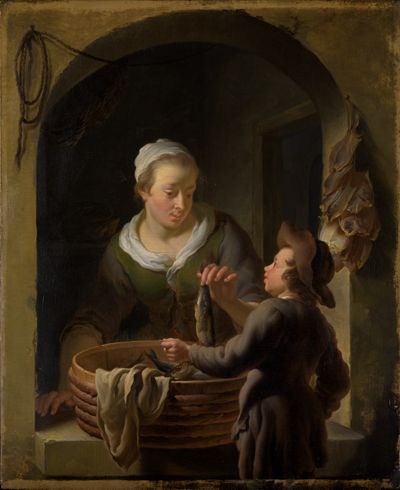 Louis de Moni - Die Fischhändlerin