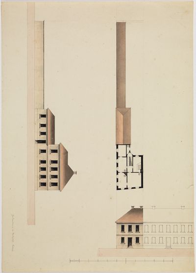 Friedrich Weinbrenner (Nachfolge) - Gärtnerhaus im Markgräflichen Palais, Karlsruhe