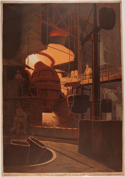 Karl Biese - Im Stahlwerk bei Krupp