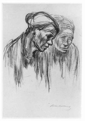Käthe Kollwitz - Zwei Frauen