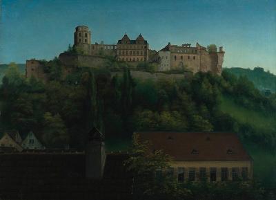 Georg Philipp Schmitt - Blick auf das Heidelberger Schloss