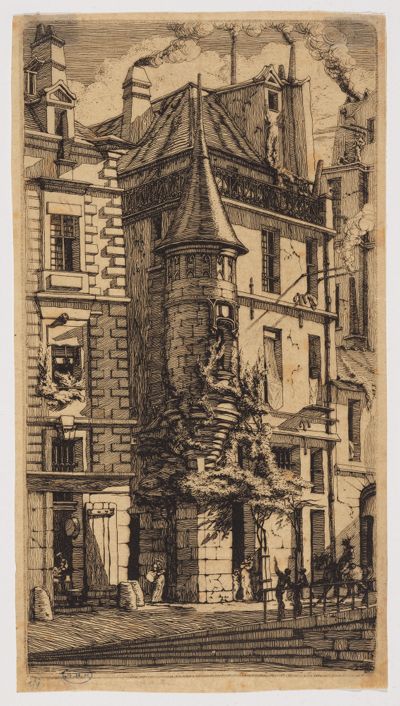 Charles Meryon - Tourelle, Rue de la Tixéranderie