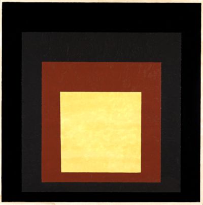 Josef Albers - Ehrung des Quadrats - Gelbes Zentrum