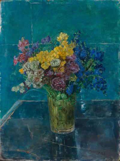 Marie Paquet-Steinhausen - Frühlingsblumen im Glas