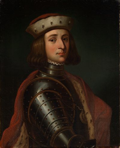 August Bootz (?) - Schüler - Bildnis Markgraf Jacob I. von Baden