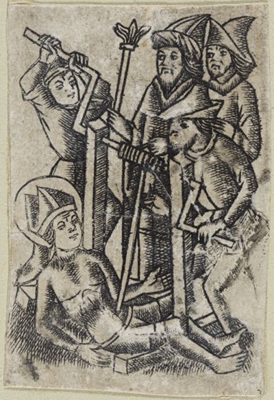 Meister des Dutuitschen Ölbergs - Das Martyrium des heiligen Erasmus