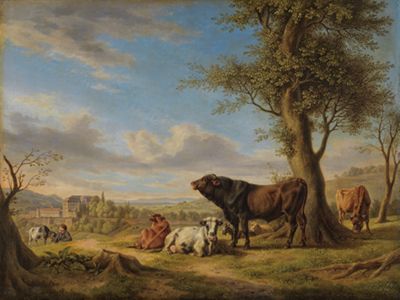 Rudolph Kuntz - Weidende Tiere