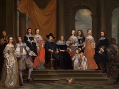 Gonzales Coques - Familienbildnis (Familie Melchior de Stanza?)