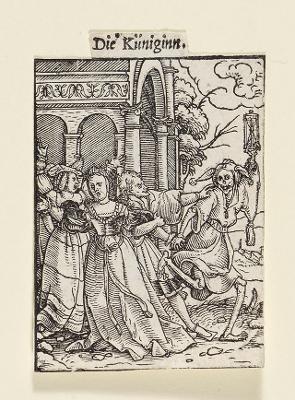 Hans Holbein (1497) - Die Königin (Totentanz)