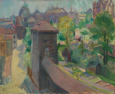 Rudolf Großmann (1882) - Blick auf eine Stadt