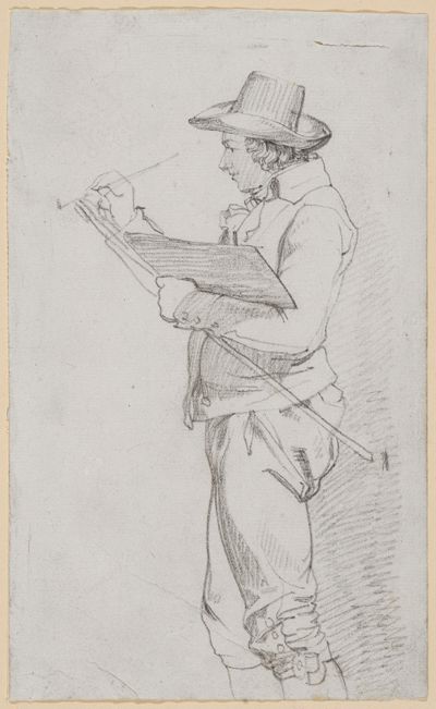 Feodor Iwanowitsch Kalmück - Bildnis des Malers Johann Erdmann Hummel als Stipendiat in Rom