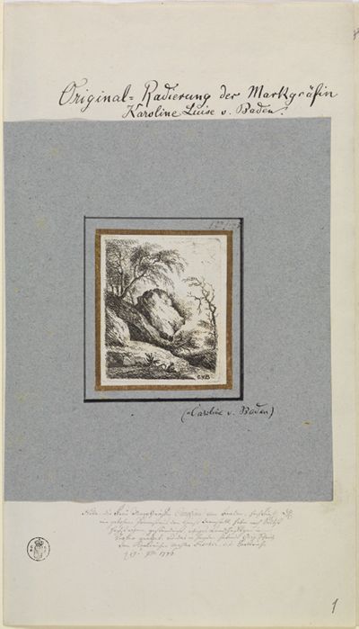 Markgräfin Karoline Luise von Baden - Landschaft