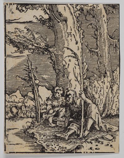 Albrecht Altdorfer - Sankt Christoph am Ufer