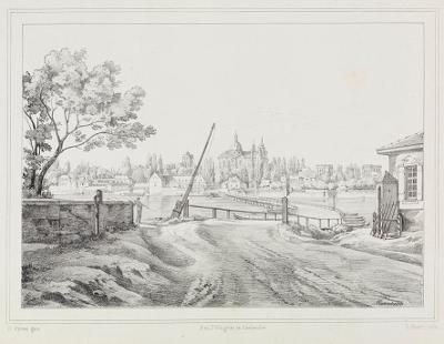 Ludwig Joseph Kuntz - Mannheim vom linken Rheinufer