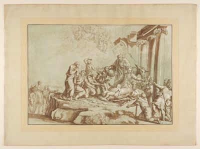 Johann Gottlieb Prestel - Die Anbetung der Hirten