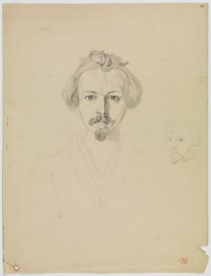 Daniel Fohr - Selbstbildnis (Brustbild von vorn)