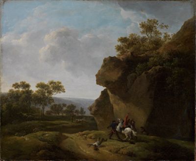 Georg Friedrich Meyer (1735) - Landschaft mit einem Überfall