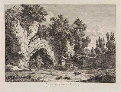 Johann Christian Reinhart - Avanzo del Teatro a Albano