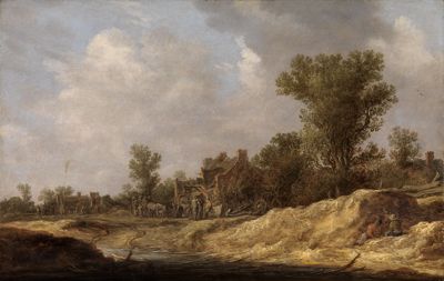 Jan van Goyen - Landschaft mit Landleuten