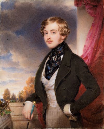 Moritz Michael Daffinger - Bildnis des Erbprinzen Ludwig II. von Baden