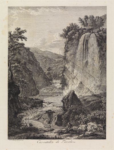Albert Christoph Dies - Wasserfälle von Tivoli