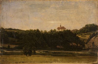 Georg Wilhelm Issel - Schloss über Bäumen