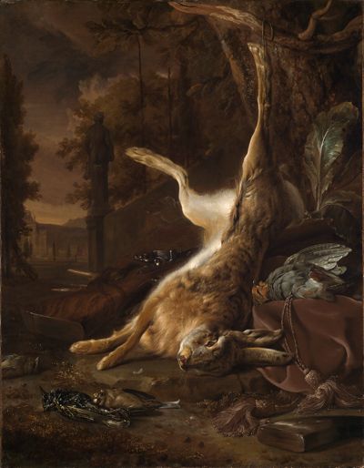 Jan Weenix (1640) - Stilleben mit totem Hasen