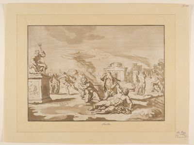 Johann Gottlieb Prestel - Tod des Laokoon und seiner Söhne