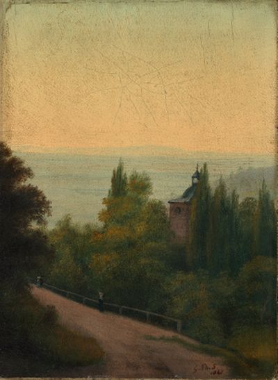 Georg Philipp Schmitt - Blick auf das Heidelberger Schloss