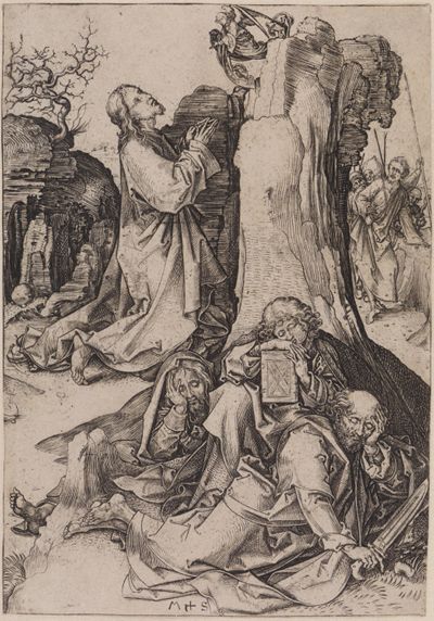 Martin Schongauer - Christus am Ölberg