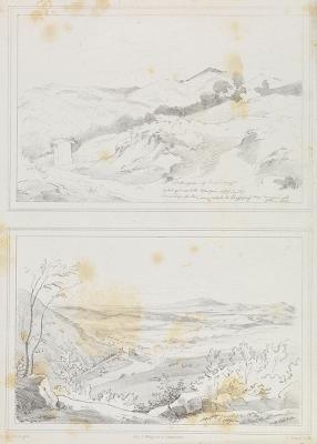 Ludwig Joseph Kuntz - In den Aequerbergen/ Blick über Gernsbach in die Rheinebene