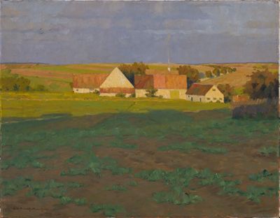 Gustav Heinrich Münch - Herbstabend bei Dachau