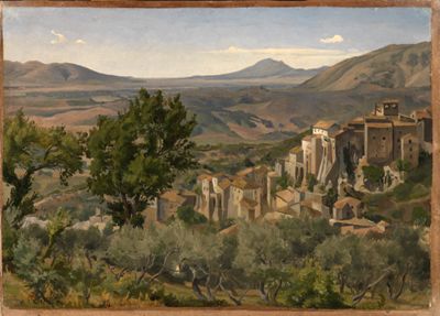 Max Wilhelm Roman - Landschaft bei Olevano