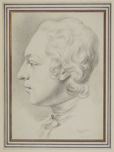 Johann Franz von der Schlichten - Bildnis eines jungen Herrn, im Profil