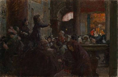 Wilhelm Volz - Kinderpredigt in St.Maria in Araceli in Rom